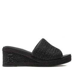 Espadryle Tommy Hilfiger. Czarne espadryle Tommy Hilfiger, bez wzorów, bez obcasa. Za 519.99 zł.