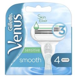 Gillette Venus Smooth Sensitive Głowica Do Golenia 4 Szt. Depilatory marki Gillette. W wyprzedaży za 44.00 zł.