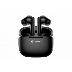 Słuchawki Bluetooth Denver Electronics TWE-48B USB. Czarne słuchawki do biegania Denver. W wyprzedaży za 100.15 zł.