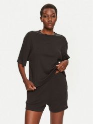 Boss Piżama Betty 50520249 Czarny Relaxed Fit. Czarne piżamy Boss, s, bez wzorów, z bawełny, bez kołnierzyka, bez ramiączek. Za 479.99 zł.