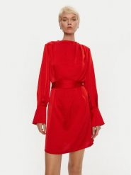 Lola Casademunt by Maite Sukienka koktajlowa MF2416003 Czerwony Regular Fit. Czerwone sukienki Lola Casademunt by Maite, l, bez wzorów, z syntetyku, wizytowe, bez kołnierzyka, bez ramiączek. Za 389.99 zł.