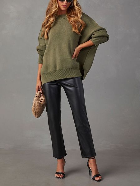 Milan Kiss Sweter w kolorze khaki rozmiar: XL. Brązowe swetry Milan Kiss, xl, bez wzorów, prążkowane, bez ramiączek. Za 204.96 zł.