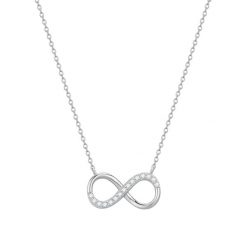 Rafaela Donata Łańcuszek Infinity Srebro wysokiej próby Srebrny Naszyjniki 1 ct Damski. Szare naszyjniki Rafaela Donata, z materiału, z cyrkonią, srebrne. Za 219.99 zł.