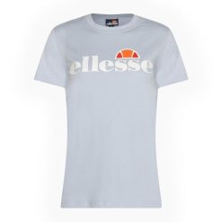 Koszulka damska Ellesse Albany. Niebieskie t-shirty sportowe Ellesse, bez wzorów, z bawełny, bez ramiączek. Za 129.99 zł.