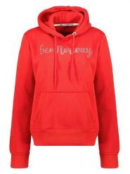 Geographical Norway Bluza "Gadislava" w kolorze czerwonym rozmiar: L. Czerwone bluzy Geographical Norway, l, bez wzorów, bez ramiączek, z kapturem. Za 88.23 zł.