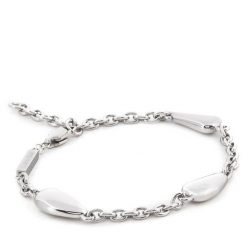 Bransoletka Calvin Klein. Szare bransoletki Calvin Klein, srebrne. Za 399.99 zł.