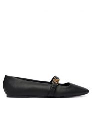 Calvin Klein Baleriny Squared Ballerina Mj Lth Mg Hdw HW0HW03430 Czarny. Czarne baleriny Calvin Klein, bez wzorów, ze skóry, bez obcasa, bez zapięcia. Za 489.99 zł.
