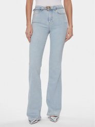 Pinko Jeansy Flora 100166 A1MQ Błękitny Flare Fit. Niebieskie jeansy Pinko, bez wzorów, z bawełny. Za 329.99 zł.