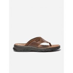 Klapki TBS Jaffare. Brązowe klapki TBS, bez wzorów, bez obcasa, bez zapięcia. Za 308.00 zł.