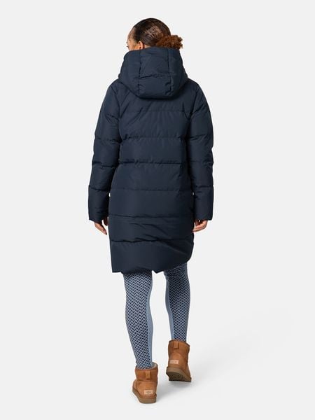 KARI TRAA Płaszcz puchowy "Julia" w kolorze granatowym rozmiar: M. Niebieskie płaszcze Kari Traa, m, bez wzorów, z puchu, bez kaptura. Za 768.71 zł.