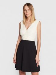 DKNY Sukienka koktajlowa DD2G3058 Kolorowy Regular Fit. Sukienki DKNY, bez wzorów, z syntetyku, wizytowe, bez kołnierzyka, bez ramiączek. Za 469.99 zł.