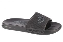 Klapki na basen damskie, S.Island Lady 24 SISLLS. Czarne klapki Joma, bez wzorów, z materiału, sportowe, bez obcasa, bez zapięcia. Za 44.99 zł.