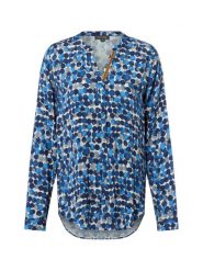 Franco Callegari Bluzka damska Kobiety wiskoza niebieski w kropki, 40. Niebieskie bluzki Franco Callegari, bez wzorów, z wiskozy, bez kołnierzyka, bez ramiączek. Za 229.95 zł.