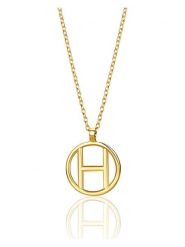 Revoni Złoty naszyjnik z zawieszką - dł. 42 cm rozmiar: onesize. Żółte naszyjniki Revoni, z materiału, złote. Za 526.45 zł.