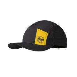 Czapka z daszkiem BUFF 5 PANEL GO CAP LOGO. Czarne czapki z daszkiem Buff, bez wzorów, sportowe. W wyprzedaży za 130.00 zł.
