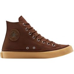 Buty sportowe Converse Chuck Taylor All Star. Brązowe buty treningowe Converse, bez wzorów, z materiału, bez zapięcia, na fitness i siłownię. Za 390.00 zł.
