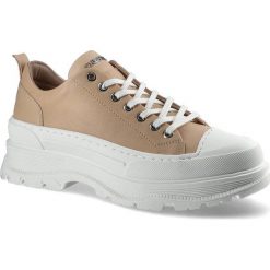 Różowe Sneakersy Chebello Damskie Półbuty. Czerwone półbuty wsuwane CheBello, na lato, bez wzorów, z jeansu, sportowe, bez obcasa. Za 275.00 zł.