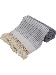 Samimi Chusta hammam w kolorze niebiesko-błękitnym - 180 x 100 cm rozmiar: onesize. Niebieskie chusty Samimi, bez wzorów, z bawełny. Za 78.95 zł.