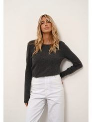 Just Cashmere Kaszmirowy sweter "Vivian" w kolorze antracytowym rozmiar: S. Czarne swetry Just Cashmere, s, bez wzorów, z kaszmiru, bez ramiączek. Za 255.94 zł.
