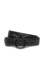 Pinko Pasek Damski Love Berry H3 Belt. PE 24 PLT01 100125 A1K2 Czarny. Czarne paski Pinko, bez wzorów, ze skóry. Za 419.99 zł.