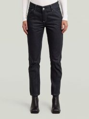 G-Star Dżinsy - Slim fit - w kolorze granatowym rozmiar: W27/L32. Niebieskie jeansy G-Star, l, z aplikacjami, klasyczne, z podwyższonym stanem. Za 653.45 zł.
