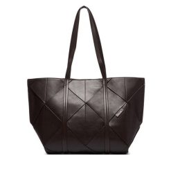 Torebka Calvin Klein. Brązowe torebki klasyczne Calvin Klein, bez wzorów, bez dodatków. Za 699.99 zł.
