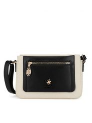 Beverly Hills Polo Club Torebka BHPC-C-001-07 Czarny. Czarne listonoszki Beverly Hills Polo Club, bez wzorów, z tworzywa sztucznego, bez dodatków. Za 179.99 zł.