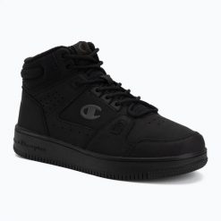 Buty Champion RD18 WTR Mid Cut. Czarne buty treningowe Champion, bez wzorów, z gumy, przed kolano, bez zapięcia. Za 319.99 zł.