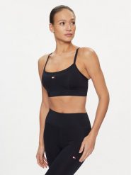 Tommy Hilfiger Biustonosz sportowy Essentials Flag WW0WW41077 Granatowy. Niebieskie biustonosze sportowe Tommy Hilfiger, bez wzorów, z syntetyku. Za 69.99 zł.