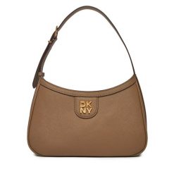 Torebka DKNY. Brązowe torebki klasyczne DKNY, bez wzorów, klasyczne, bez dodatków. Za 369.99 zł.