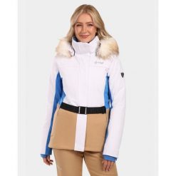 Damska kurtka narciarska Kilpi CARRIE-W. Białe kurtki narciarskie Kilpi, na zimę, bez wzorów, bez kaptura, narciarskie. Za 680.25 zł.
