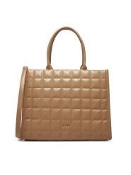 JENNY Torebka C-JNY-M-010-08 Beżowy. Brązowe torebki klasyczne Jenny, bez wzorów, z materiału, bez dodatków. Za 159.99 zł.