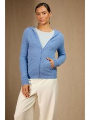 Perfect Cashmere Kaszmirowy kardigan "Emma" w kolorze błękitnym rozmiar: XL. Niebieskie swetry Perfect Cashmere, xl, bez wzorów, z kaszmiru, bez ramiączek. Za 413.99 zł.