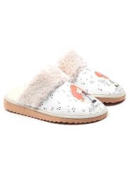 Goby Kapcie w kolorze białym ze wzorem rozmiar: 38. Białe kapcie Goby, bez wzorów. Za 130.99 zł.