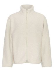 MOSS COPENHAGEN Kurtka pluszowa "Letha" w kolorze białym rozmiar: L/XL. Białe kurtki Moss Copenhagen, l, bez wzorów, bez kaptura. Za 336.61 zł.