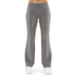 Legginsy z bawełna na co dzień na siłownię. Szare legginsy LEONE 1947 APPAREL, bez wzorów, z bawełny, sportowe. W wyprzedaży za 79.36 zł.