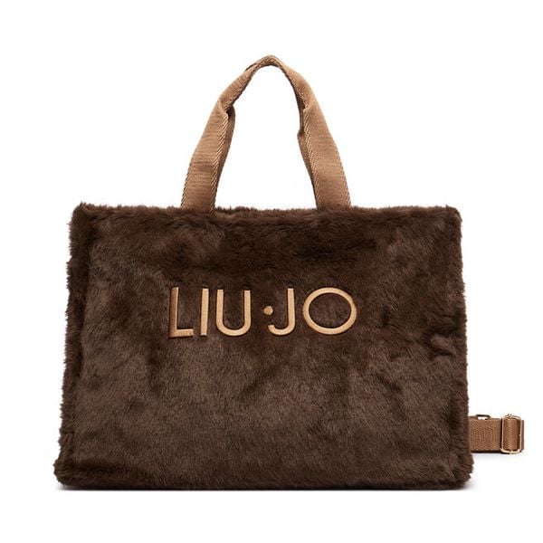 Torebka Liu Jo. Brązowe shopper bag Liu Jo, bez wzorów, bez dodatków. Za 469.99 zł.