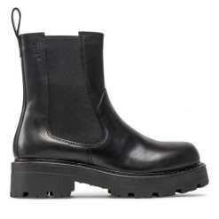 Sztyblety Vagabond Shoemakers. Czarne botki Vagabond Shoemakers, bez wzorów, bez obcasa, na płaskiej podeszwie, bez zapięcia. Za 419.99 zł.