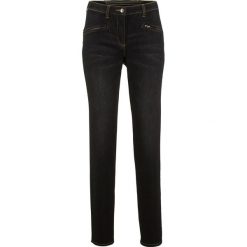 Dżinsy "push up" STRAIGHT bonprix czarny "stone". Jeansy marki bonprix. Za 129.99 zł.