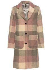 Camel Active Płaszcz przejściowy w kolorze kremowo-szaroróżowym rozmiar: 38. Brązowe płaszcze Camel Active, bez wzorów, bez kaptura. Za 500.38 zł.