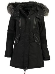 Canadian Peak Parka "Camilly" w kolorze czarnym rozmiar: M. Czarne płaszcze Canadian Peak, m, bez wzorów, bez kaptura. Za 282.42 zł.