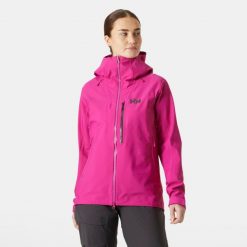 Damska kurtka narciarska Helly Hansen Verglas Bc. Czerwone kurtki narciarskie Helly Hansen, na zimę, bez wzorów, bez kaptura, narciarskie. W wyprzedaży za 1,175.75 zł.