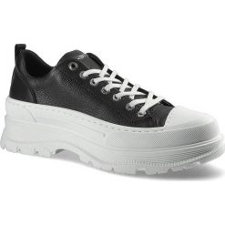 Czarne Sneakersy Damskie Chebello Stylowe Półbuty. Czarne półbuty wsuwane CheBello, bez wzorów, z jeansu, eleganckie, bez obcasa. Za 275.00 zł.