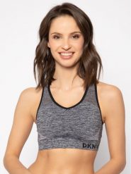 DKNY Sport Biustonosz top DP8T5945 Szary. Szare biustonosze sportowe DKNY Sport, bez wzorów, z syntetyku. Za 119.99 zł.