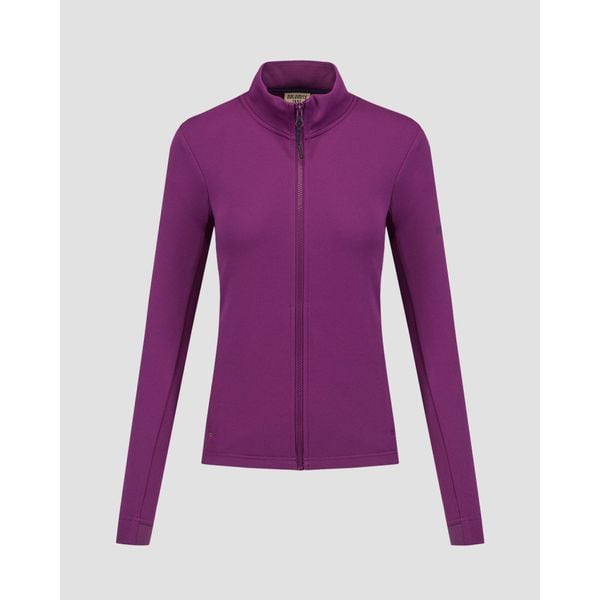 Bluza damska Dolomite Latemar Zip Fleece. Fioletowe bluzy Dolomite, bez wzorów, bez ramiączek, bez kaptura. W wyprzedaży za 423.00 zł.