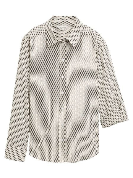 Tom Tailor Koszula w kolorze beżowo-antracytowo-białym rozmiar: 36. Białe koszule Tom Tailor, bez wzorów, bez kołnierzyka, bez ramiączek. Za 70.08 zł.