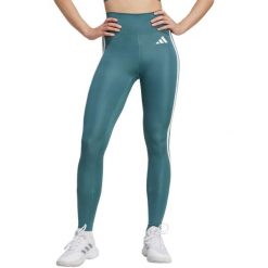 Legginsy damskie adidas Optime Essentials 3-Stripes 7/8 zielone JY2152. Zielone legginsy adidas, bez wzorów, sportowe. Za 149.00 zł.