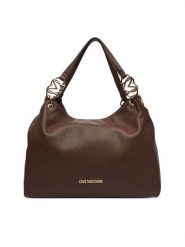 LOVE MOSCHINO Torebka JC4014PP1PLB0300 Brązowy. Brązowe shopper bag Love Moschino, bez wzorów, ze skóry, bez dodatków. Za 1,009.00 zł.