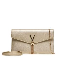 Torebka Valentino. Żółte kopertówki Valentino, bez wzorów, wizytowe, bez dodatków. Za 439.99 zł.