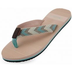 Klapki Damskie Alpine Pro Anara 36 - Komfort i Styl na Lato. Zielone klapki Alpine Pro, bez wzorów, eleganckie, bez obcasa, bez zapięcia. Za 129.99 zł.